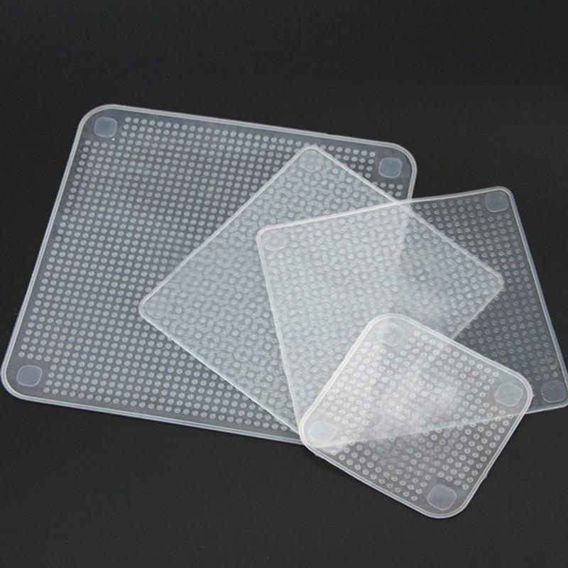 Gadgets d'Eve cuisine Lot de 4 Couvercle extensible en silicone Magic'onTOP, étirable, réutilisables et multifonctionnel